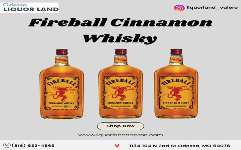 Fireball Cinnamon Whisky  available in Odessa 